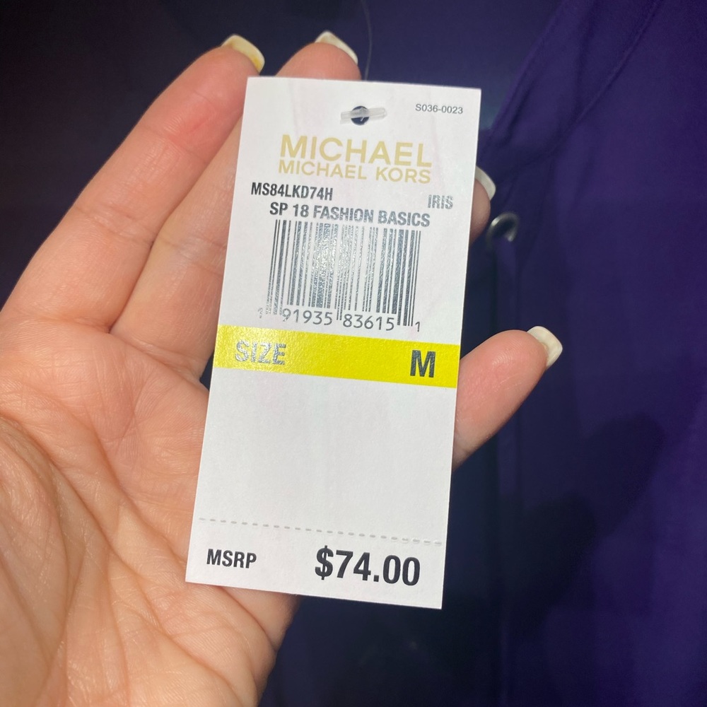 ๐ฅ๐โก๏ธNWT Purple Sleeveless Top by MK - Picture 5 of 13